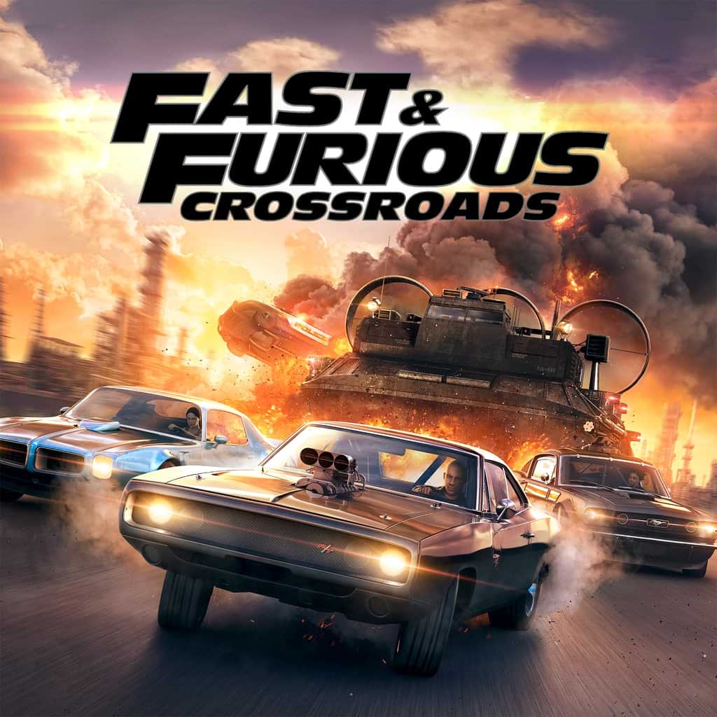 the game cover of fast and furious: crossroads